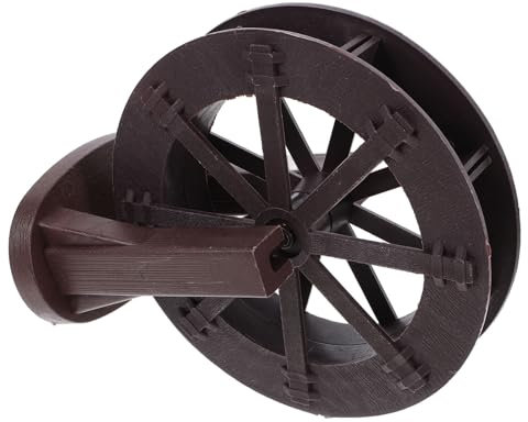 IMIKEYA Laufendes Wasserrad aus Kunststoff für Fischteich Garten - Feng Shui Wasserrad Wasserspiel für Bonsai Aquarium Yard Garten, 15 cm, Schafft Beruhigende WassergeräUsche