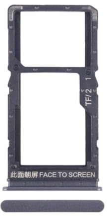 Repuesto compatible con Xiaomi Redmi Note 12 5G 22111317I 22111317G/POCO X5 5G 22111317PG Try Try Tray Bandeja alojamiento porta tarjeta SIM 1 + Ranura SIM 2 o lector de memoria Micro SD (negro)