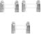 PartyKindom 3pcs Air Conditioner Mount Air Conditioner Bracket Support Bracket Ac Unit Stands Ac Support Mount Home Accessories Silver Iron