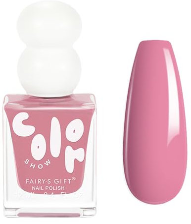 Pink Nail Polish - Dusty Pink Nail Varnish - Quick Dry Nail Varnish - Long Lasting & Chip Resistant Nail Polish - No Need Cure DIY Home Manicure