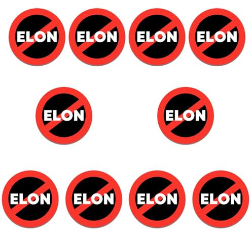 10PCS Anti Elon Aufkleber I Bought This Before We Knew Elon was Crazy Autozubehör für Tesla-Besitzer Regret Lustige Autoaufkleber