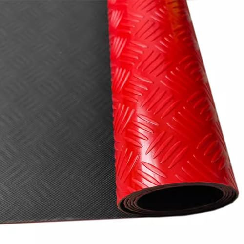 Große PVC-Gummi-Bodenschutzmatte für Werkstatt und Lager, rutschfest, 120 x 420 cm