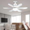 JVURICE Plafonnier Ventilateur 52cm‌ Température de couleur, Iuminosité & Minuterie Réglables, Protection Silencieuse et Arrêt d'urgence, Avec Tube d'extension Pour Chambre à Coucher/Salon/Bureau