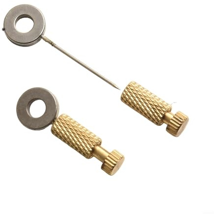 Jotekonoby Leder-Näh-Positionierungswerkzeug | Basting-Nadel für Lederhandwerk | Handgefertigte Leder-Nähhilfe mit rutschfestem gerändeltem Griff | DIY Kantenverriegelung (C)