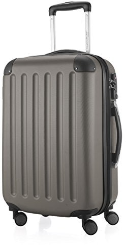 HAUPTSTADTKOFFER - Spree - Bagages Cabine à Main, Valise Rigide, Trolley, ABS, TSA, extra léger, extensible, 4 roues, 55 cm, 42 L, Graphite