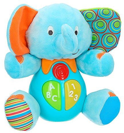 winfun - Plüschtier Elefant für sprechende und Bunte Babys, Sprache: Spanisch (85178)