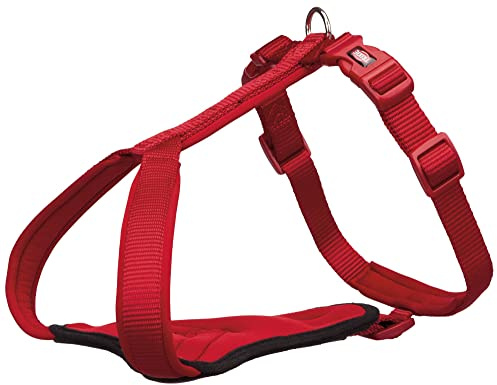 Trixie 1998803 Premium Y-Harness, L-XL, 80-95 cm/25 mm, Red