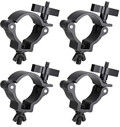 4x Equinox TC 50B PRO Aluminium 50kg Black Half Coupler Lighting Clamp