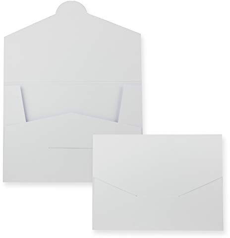 10x stabile Papier Mappe für DIN A4 und DIN C4 in Hochweiß - 22 x 30,5 cm - 240 g/m² - als Präsentationsmappen, Bewerbungsmappen, Projektmappen geeignet