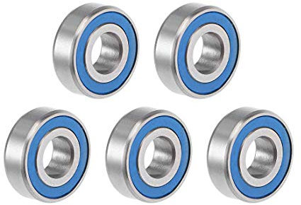 MR125-2RS Kugellager, tief, 5 x 12 x 4 mm, doppelt versiegelt, ABEC-3, Kugellager 5 Stück