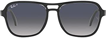 Ray-Ban Herren 0RB4356-654578-58 Sonnenbrille, Black TRANSPARENT Black, Standard