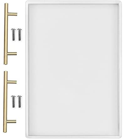 RESINWORLD Grand moule plat profond en silicone avec poignées, moule rectangulaire pour moulage de résine