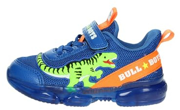 Bull boys - dinosauro lights sneaker - 31 - royal, Blau