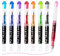 EYEYE Disposable Fountain Pens, 8 Pack Multicolor Fine Point Fountain Pens for Writing, Stainless Steel Nib, Smooth Writing for Calligraphy, Journaling, Drafting, Sketching, Doodling & Gifts