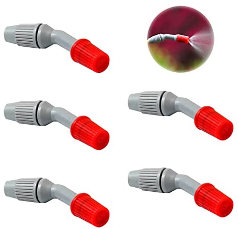 5 ugelli spruzzatori, accessori spray per irrigazione da giardino, parti di ricambio per spruzzatore, rimozione di erbacce e parassiti, per irrigazione e pulizia