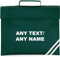 Getagift Personalised with Your own Text/Any Name School Bag, Book Bag. (Bottle Green)