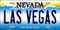 Metal tin sign 6x12 inches Las Vegas Nevada Background Novelty Metal License Plate