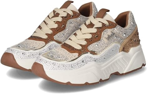 La Strada Women's Low Sneaker Beige Synthetic Textile Mix Size 41