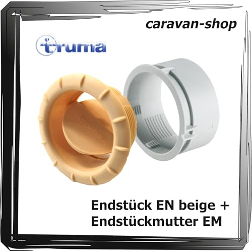 truma Luftauslass Endstück EN beige + Endstückmutter EM Luftverteilung Lüfter