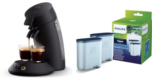 Philips Senseo Original Plus Kaffeepadmaschine & Wasserfilter für Espressomaschinen - für hochwertigen Kaffee und intensiven Geschmack, Verlängert die Lebensdauer der Maschine, Doppelpack (CA6903/22)