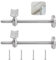 GBACHOOSE 2 supporti per corrimano regolabili, 150 mm, in acciaio inox, per ringhiere per scale, interni, accessori per corrimano, ringhiera per scale