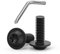 20 Viti M6 x 16 a Testa Bombata Torx Con Flangia, Acciaio Inox A2 V2A, Filettatura Completa, Ossido Nero, Con Chiave Torx