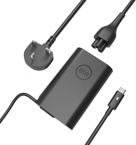 65W Type C USB C Laptop Charger for Dell Latitude 3440 3540 5420 5520 5540 5430 5290 5440 5320 5285 5530 7410 7420 7320 7430 7440 7340 7330 7530 7275 7370 7390 7520,XPS 13 9350 9360 9365,Chromebook