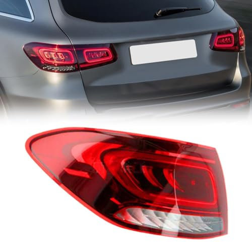 GaiHLi Rücklicht Rückleuchte für B-ENZ GLC Klasse W253 2020 2021, Auto Rücklicht Montage Bremslicht Blinker Links Rechts Ersatzteile 1PCS,Outside-Left