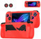 BeisDirect Coque de protection en silicone pour console de jeu portable ASUS ROG Ally X - Coque de protection en silicone avec capuchons de joystick - Rouge
