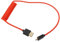 HangTon Micro HDMI auf HDMI 4K 8K 60p Kabel für Canon R6 II R5C R5 R8 Sony ZVE10 A7C A7R IV III A7SII Lumix S5 S9 GH4 Kamera SmallHD Cine Indie ATOMOS Ninja V Ultra Monitor, Typ A D HDMI 2.1 Rot 50cm