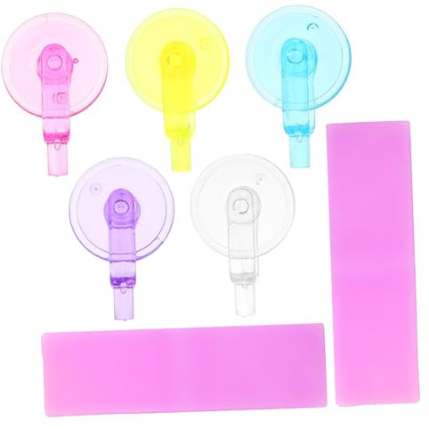 DIYEAH Diamond Art Pen Scroll Wheel Set with 5 Adhesive Wheels and 2 Purple Clay Pads for DIY Rhinestone Painting Kits and Dot Drill Mat Craft Supplies