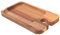 TIDTALEO Platos De Aperitivos De Madera Con Soporte Para Vino Bandeja Decorativa Multifuncional Para Picnics Comidas Infantiles y Desayunos Fiestas y Reuniones Familiares