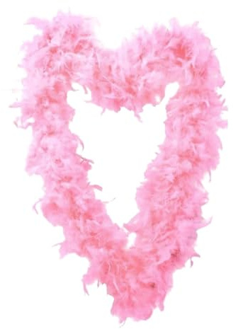 Federboa – Feder | Girlande Deko Rosa | Zubehör für Party-Kostüme für Mädchen, Kostüm, Halloween-Party, Hochzeitsfeier