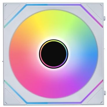 Lian Li UNI FAN SL-INF WIRELESS RGB PC-Lüfter 140mm Weiß | PWM Gehäuselüfter mit Stecksystem, ARGB-Beleuchtung & Unendlichkeitsspiegel, Leistungsstark, Leise
