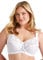 Miss Mary of Sweden Jacquard & Lace Womens Underwired Bra with Side Support White