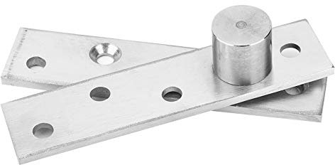 Bisagras para puerta Paquete de 2 Bisagras de Puerta de Rotación Bisagras Giratorias de 360 Grados Bisagras Pivotantes Ocultas de Acero Inoxidable de 100x24mm con Eje Ascendente (Eje Excéntrico)