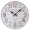 Rebecca Mobili Reloj De Pared Blanco, Relojes De Pared Vintage, Madera MDF, Analógico, para Cocina Sala De Estar - Medidas: Ø 33.8 x Fon 4 cm - Art. RE6465