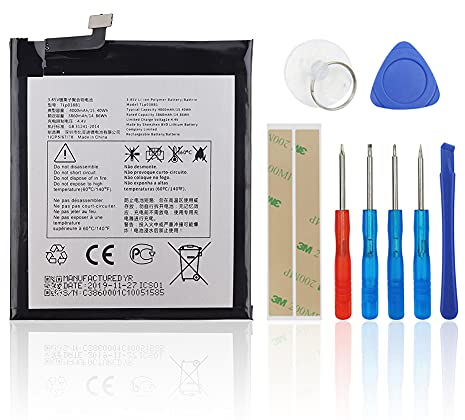 SwarKing Ersatz Akku Kompatibel mit BlackBerry Motion/Alcatel One Touch 3V 2019 5032W TLP038B1 with Toolkit