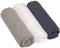 LÄSSIG Baby Puckdecke Spuckdecke Pucktuch Mulltuch 3er Set Baumwolle 85 x 85 cm/Swaddle & Burp Blanket L olive/milky/navy