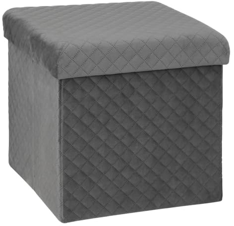 5five - klappbarer sitzsack 31x31cm mix n modul velours grau