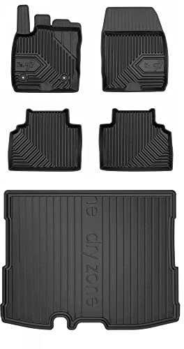 MOTOS Set de alfombrillas de goma y alfombrillas de maletero para Ford Tourneo Courier 2014-2023 Mejora la comodidad de tus viajes con la alfombrilla antideslizante para coche NO.77- alfombrillas para