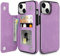 Coolden for iPhone 14 Plus Case Wallet Case Cover with Card Holder Slot Shockproof Case Flip Folio PU Leather Wallet Magnetic Closure Protective Case Cover for iPhone 14 Plus Phone Case (Purple)