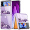 Yutwo Hülle für Samsung Galaxy Z Flip 3 5G, Glitzer Treibsand Silikon Stoßfest Samsung Z Flip 3 5G Handyhülle Transparent TPU Bumper Schutzhülle Quicksand Case