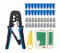NAERSI All in One Crimping Tool Multunctional Networking Tools Strips Crimps and Cuts Cable for 6 and 8 Position Modular Plugs/Connectors(RJ45,RJ11/RJ12) Professional Network Tester (Cat 6)
