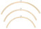 GOMAKERER 3 Stück 3 Stile Bettglocke, Mobile Bett Glocke Holz Windspiel Hängen DIY Holzrahmen Ornamente Handgemachte Kit Für Pflege Zubehör Krankenschwester Charms