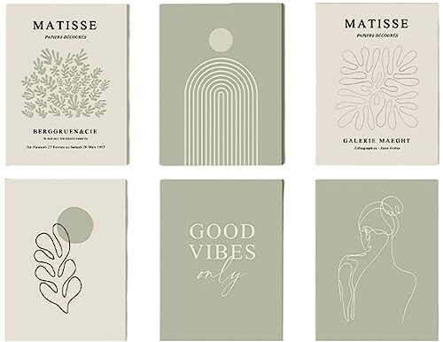 Lslandmood Bild Poster Set Abstrakt Kunst Wandbilder, Modern Leinwand Bild Wandkunst, Beige Wandposter Bilder Set, Deko Wandbilder Wohnzimmer Schlafzimmer, Ohne Rahmen