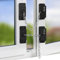 NewBinn - Paquete de 2 cerraduras de nevera con contraseña ajustable, bloqueo de cable codificado para refrigerador, limitador de ventana ajustable, cerraduras de seguridad para ventanas de niños para