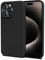 Cyber-Tech Silicone Case for iPhone 15 Pro Max Case, Soft Ultra Slim Protective Shockproof Liquid Silicone Phone Case, Anti-Scratch Microfiber Lining, 6.7 –Black