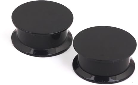 Decentraland 2 Stück Schwarze 16mm(5/8) Doppelt Ausgestellte Tunnel Plug Ohrringe Flache Acryl Ohr Expander Mit Innengewinde Paarweise Verkauft Unisex Ohr Expander