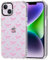 MOSNOVO Case for iPhone 14, [Buffertech 6.6ft Military-Grade Drop Protection] [Anti Peel Off Tech] Clear TPU Bumper Phone Case Cover Design - Bowtiful Love